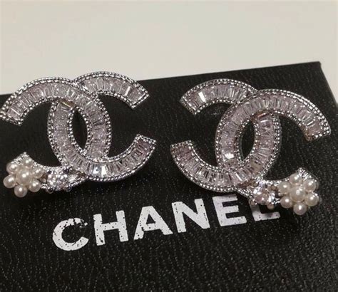 chanel diamante earrings|chanel earrings the real.